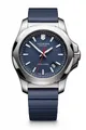 Victorinox Herrenuhr Serie I.N.O.X. 43 MM 20 ATM mit Kautschukband Silberfarben/