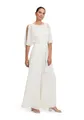 Vera Mont Damen Jumpsuit mit Bindegürtel 44, Rohweiß