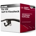 Für VW Golf VI Fliessheck Typ 5K1 (Brink) Anhängerkupplung horizontal abnehmbar