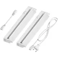 ledscom.de LED Unterbau-Leuchte LIWO 35cm, schwenkbar, je 538lm, weiß 2er Set