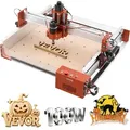VEVOR CNC-Fräsmaschine, 100-W-Spindel, 3-Achs-Graviermaschine, Arbeitsbereich von 400x400x95 mm, Holzfräse mit Linearführung, zum Schnitzen & Acryl