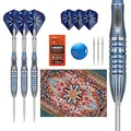 Target Darts Phil Taylor Steeldarts Gx2-Dartpfeil-Set, 22 g | 95-%-Tungsten-Dartpfeile, Pro Ultra No. 6-/Vapor S-Flights und Power-Titan-Schäfte, silberfarbene Swiss Nano-Points und SP-Tool inkludiert