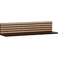 Möbelpartner Wandregal Ekko, 158302, schwarz, 80 x 15,7 x 17,3cm, schwebend, aus Holz