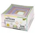 folia Pappboxen PASTELL, eckig, 12 Stück sortiert