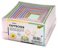 folia 3119 - Pappboxen im Eckig Design, in Pastellfarben, 12 Stück, in verschied