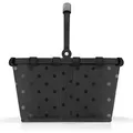 reisenthel carrybag XS frame glossy dots black - Schwarz