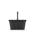 reisenthel carrybag XS Glossy dots Black – Kleiner Stabiler Korb im XS Format Kleiner Variante der Einkaufsikone praktische Innentasche – Elegantes, wasserabweisendes Design