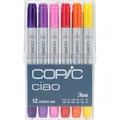 COPIC Ciao Layoutmarker-Set farbsortiert 1,0 + 6,0 mm, 12 St.