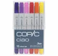 COPIC Marker Hochwertiges Ciao Set 12st für kreative Meisterwerke - Perfekt für Bü, (1-tlg)