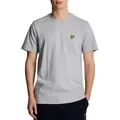 Lyle & Scott T-Shirt Basic Herren, 100% Baumwolle, Gerader Schnitt grau S
