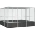 Vidaxl - Vogelkäfig Anthrazit 302,5x324,5x211,5 Cm Verzinkter Stahl