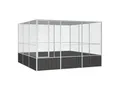 VidaXL Vogelkäfig Verzinkter Stahl Vogelvoliere Vogelhaus mehrere Auswahl 3,02 m, 3,245 m, 2,115 m