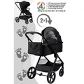 Moon Aura Kombikinderwagen, Farbe/Dessin: Sand/Melange