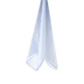 Bagnoxx Duschdichtung Anschlagdichtung 90 Grad, transparentes Eckprofil für Duschkabine im Bad, 8mm Glasstärke, Duschtürdichtung, PVC Duschlippe, 90 Grad Abdichtung