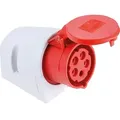 CEE-Wandsteckdose IP44 400V, 32A rot/grau