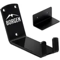 Borgen Fahrrad Wandhalterung Pedal System Aufbewarung ink Befestigung schwarz