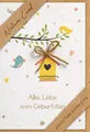 Geburtstag - Glückwunschkarte im Format 11,5 x 17,5 cm mit Briefumschlag - Vogel