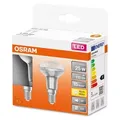 2 x Osram LED Leuchtmittel Glas Reflektor R50 1,5W = 25W E14 matt 110lm warmweiß 2700K