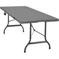 CASARIA Klapptisch 109614, aus Kunststoff, rechteckig, 180 x 72 x 74cm (B/H/T), schwarz