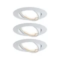 Paulmann 93423 Base Einbauleuchte 3er Set LED LED 15 W Weiß