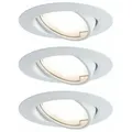 PAULMANN EBL Base Coin LED schwenkbar 3x5W 230V 51mm Weiß/Metall