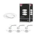 LED Einbauleuchte Base Coin Basisset schwenkbar rund 90 mm 20° Coin 3x5W 3x370lm