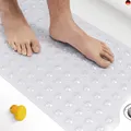 HITSLAM Badewannenmatte rutschfest, 101 x 40cm Extra Lange Antirutschmatte