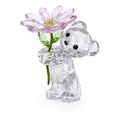 Swarovski Kris Bear Ein Gänseblümchen für Dich, Detailverliebter Bär aus Mehrfarbigem, Strahlendem Kristall