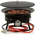 BBQ-Toro Gas Feuerstelle mit Lavasteinen | Ø 48 cm - 12 kW | Gasfeuerstelle