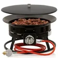 Gas Feuerstelle Mit Lavasteinen Ø 48 Cm - 12 Kw Gasfeuerstelle - Bbq-toro