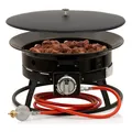 BBQ-Toro Gas Feuerstelle mit Lavasteinen | Ø 48 cm - 12 kW | Gasfeuerstelle
