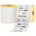 Zebra Z-Select 2000T - Matt - permanenter Acrylklebstoff - beschichtet - 6,3 mil - weiß - 101.6 x 203.2 mm 2904 Etikett(en) (4 Rolle(n)