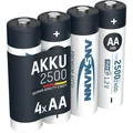 Ansmann Akku Premium, 1,2 V, 2400 mAh, AA, NiMH, 4 Stück