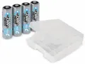 ANSMANN NiMH-Mignon-Akku, maxE, 2500 mAh, 4 Stück, mit Batterienbox