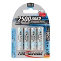 Ansmann Akku Mignon 2500mAh NiMH, 1,2V, AA, 4er-Set