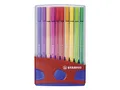 STABILO Faserstift STABILO Pen 68 Filzstift - 1 mm - 20er ColorParade dunkelblau + rot