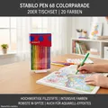 STABILO Pen 68 ColorParade 20er Tischset rot/blau 20 Farben
