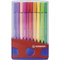 Premium-Filzstift - STABILO Pen 68 ColorParade - 20er Tischset in rot/blau - mit