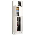VCM Putzschrank "Lona", BxHxL: 39 x 240 x 70 cm, Holzwerkstoff - weiss