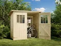 Alpholz Gerätehaus Holz Zimowit, BxT: 223x149 cm, in Naturbelassen mit 14mm Wandstärke