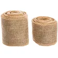 Baker Ross FX346 Jute 2 Stück, Geschenkband Set für Kinder und Erwachsene zum Basteln, Schleifenbänder Dekoration besonders zu Weihnachten