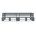 vidaXL Gartenbank, Garten-Palettensofa 2-Sitzer Grau Holz
