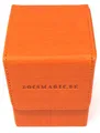docsmagic.de Premium Magnetic Flip Box (100) Orange + Deck Divider - MTG - PKM - YGO - Kartenbox Orange