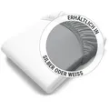 bett1.de Spannbettlaken BODYGUARD Jersey-Bettlaken, Gummizug: rundum, robust, waschbar bei 60 °C weiß 180-200 cm x 200 cm