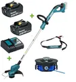 Makita DUR193Z Akku-Rasentrimmer DUR193 18V Set mit 2x Akku 3Ah und Ladegerät