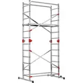 Hailo Gerüst G60, 1-2-3 500 Combi, 9459-507, Arbeitshöhe 4,35m, Multifunktionsgerüst mit 2 Rollen & Treppenfunktion