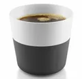 Eva Solo Becher Caffé Lungo Porzellan/Silikon Schwarz 2er-Set, Porzellan