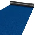 ANRO Teppich Läufer Küchenläufer Küchenteppich Läufer Flur Teppich Velours rutschfest waschbar für Flur, Schlafzimmer, Wohnzimmer, Küche Davis Blau 50 x 100cm
