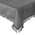 Tischdecke Gartentischdecke Weichschaum Outdoor PVC rechteckig Terrasse Balkon rutschfest wetterfest (Anthrazit, 110 x 140 cm)