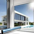 MARAPON® Sonnenschutzfolie Fenster innen [90x400 cm] Fensterfolie Sonnenschutz von innen durchsichtig von aussen Blickdicht - Spiegelfolie Fenster Sichtschutz STATISCH HAFTEND